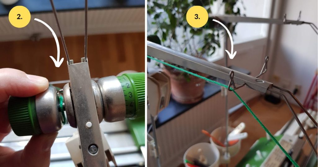 How to thread a Passap Duomatic 80